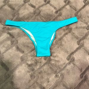 Victoria Secret Blue Swim Bottoms Size Small